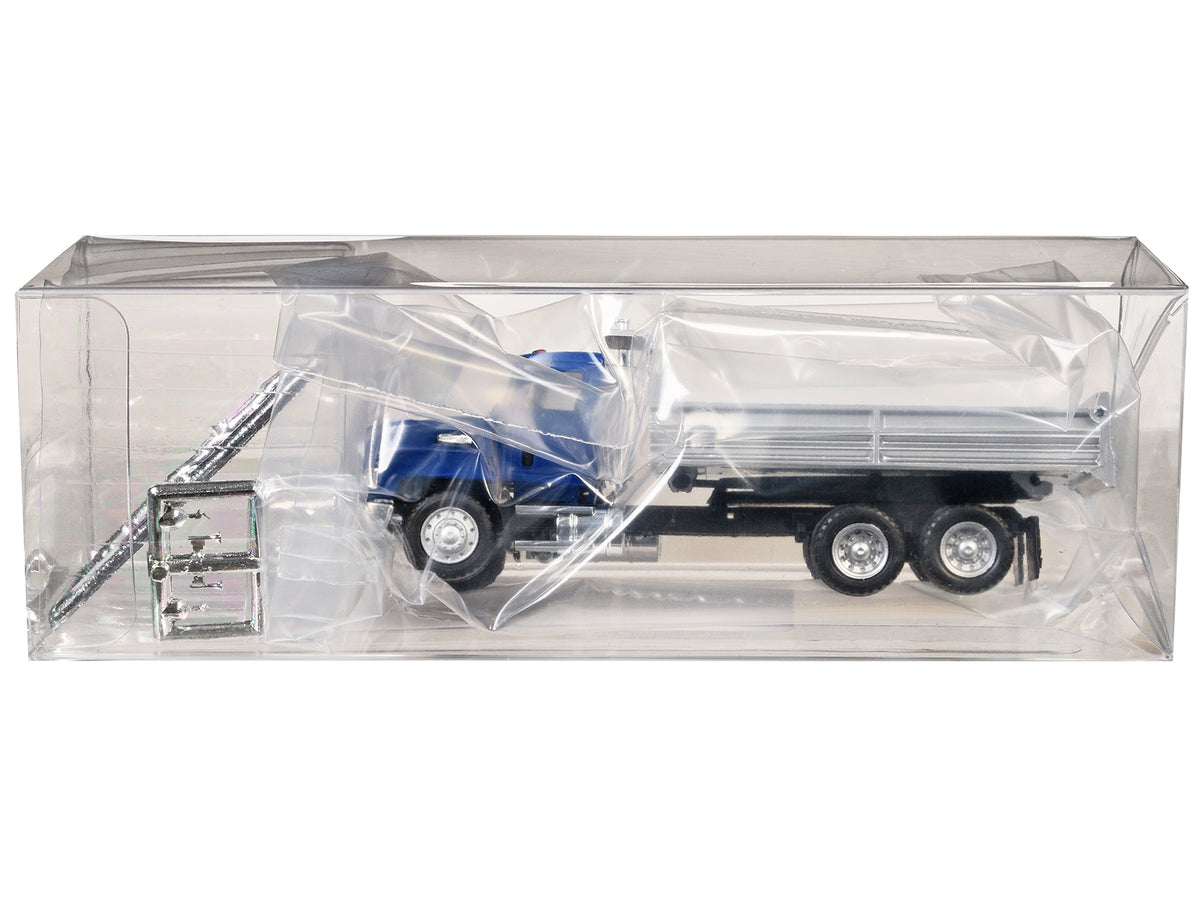 Mack Dump Truck Blue 1/87 (HO) Plastic Model by Promotex