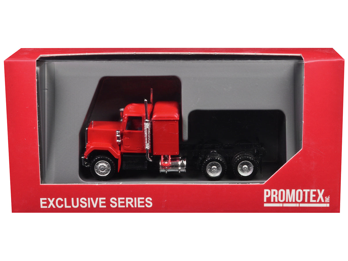 GMC Sleeper Cab Red 1/87 (HO) Plastic Model by Promotex