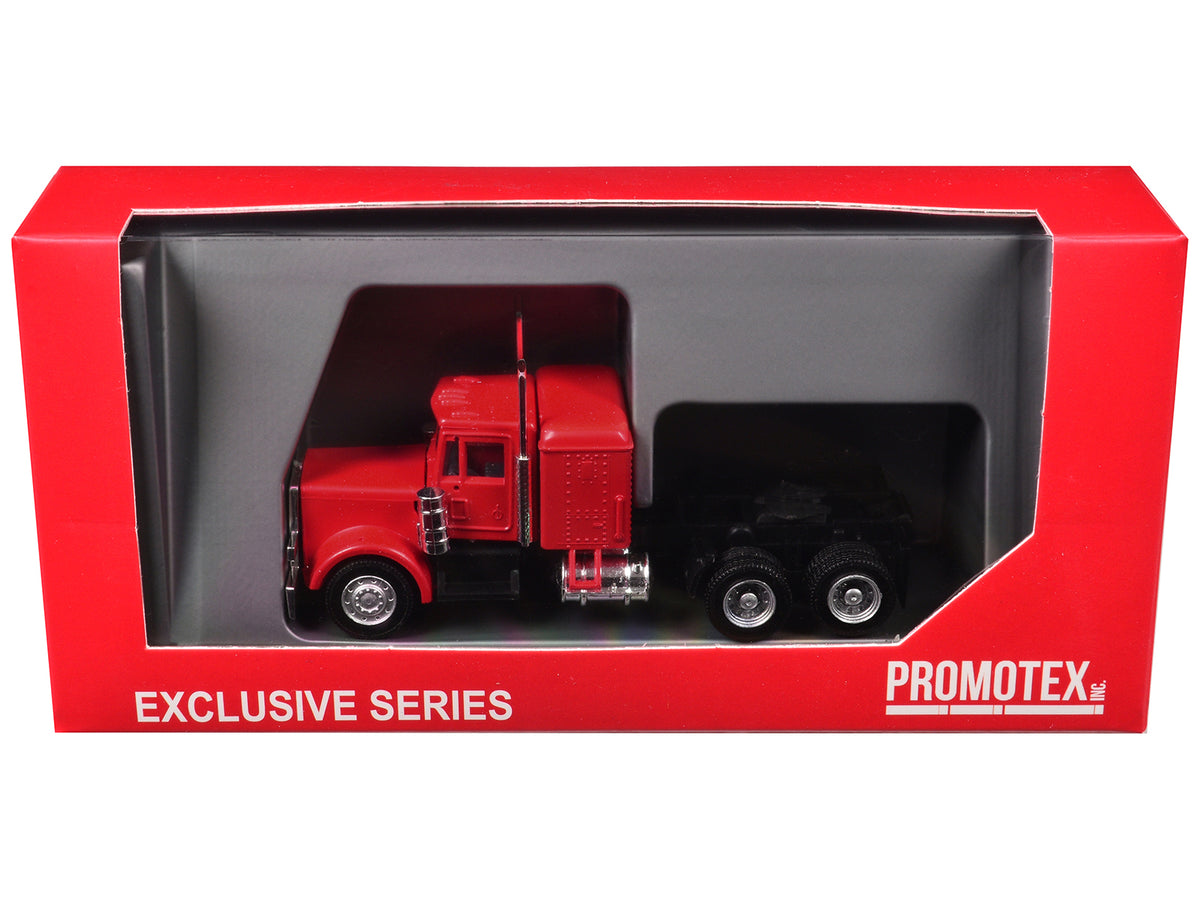 Peterbilt Long Tractor Red 1/87 (HO) Plastic Model by Promotex