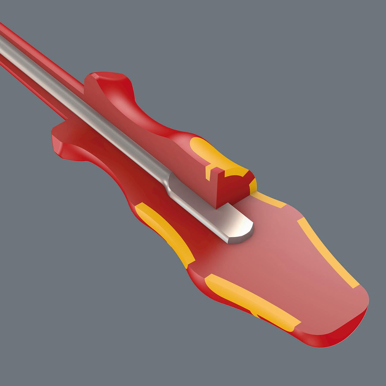 Wera VDE Insulated Screwdriver: Slotted 3.5 x 100mm (with Reduced Shaft Diameter)