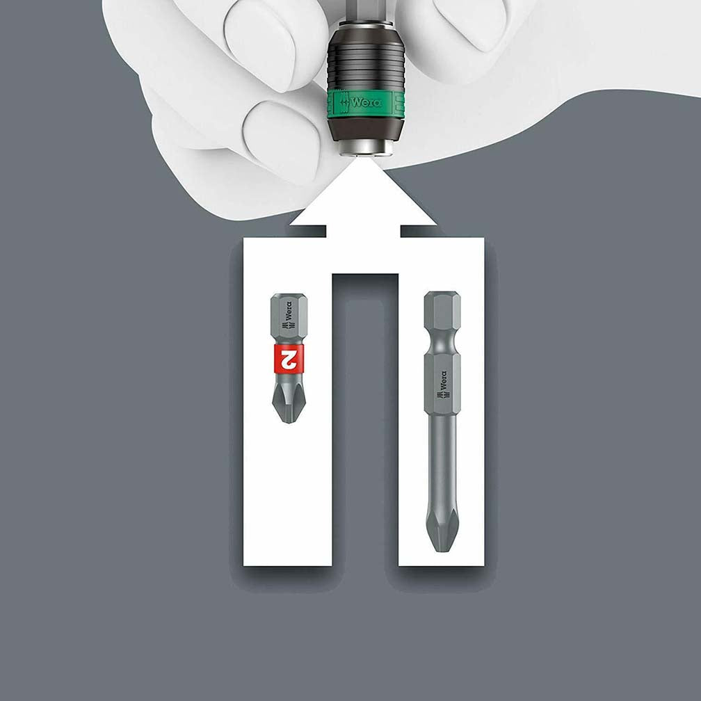 Wera Universal 1/4" Bit Holder with Rapidaptor Quick-Release