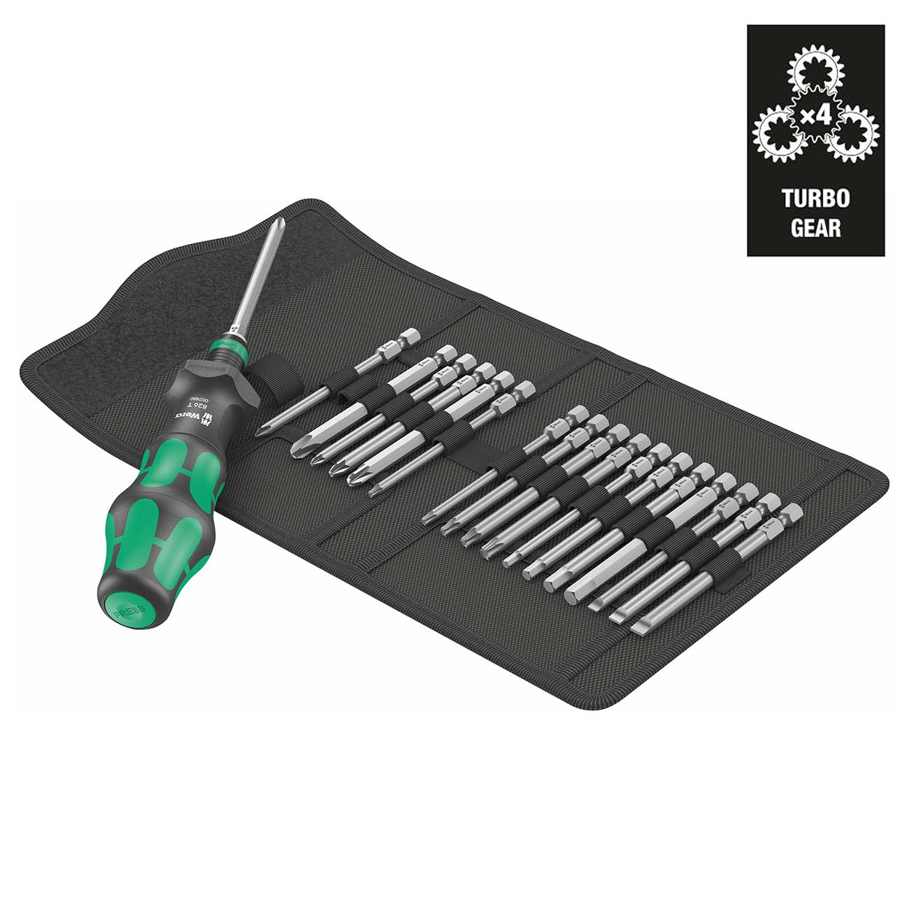 Wera Turbo Bit Driver and Bit Set (19 Piece)