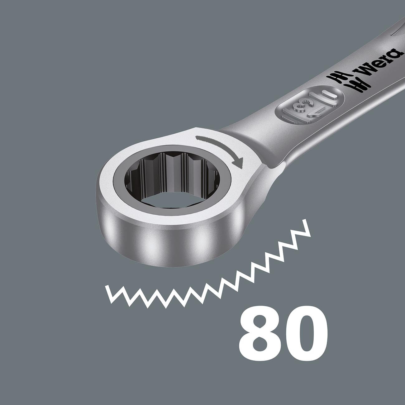 Wera SAE Ratcheting Combination Wrench - 1/2″