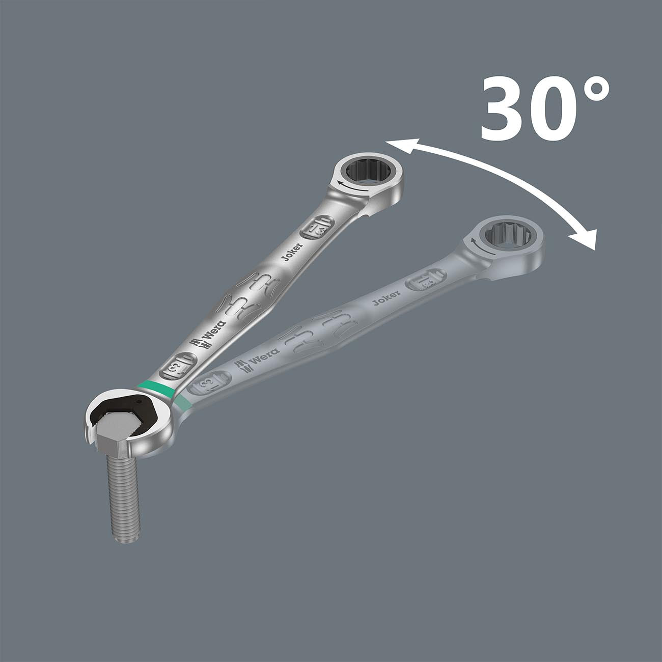 Wera SAE Ratcheting Combination Wrench - 1/2″