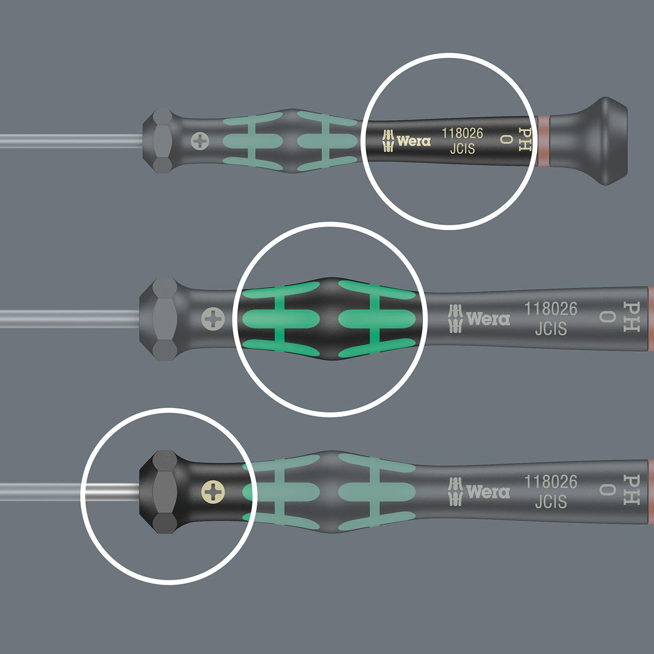 Wera Micro Precision Slotted Screwdriver - 0.40 x 2.5 x 80mm