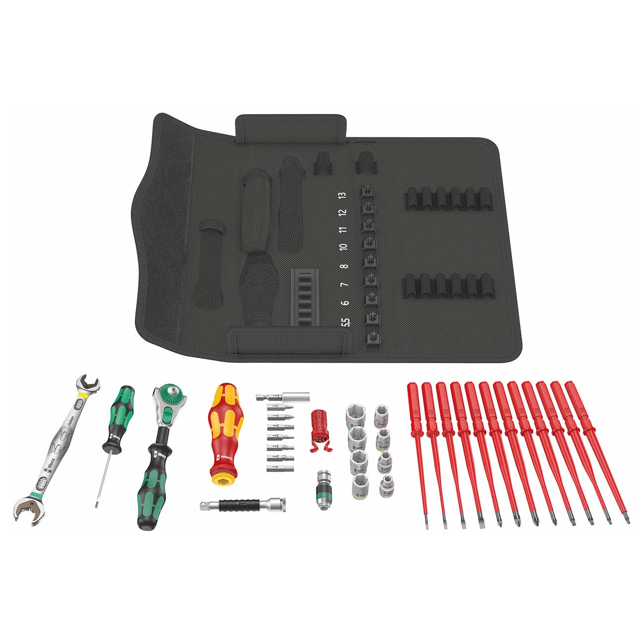 Wera VDE INSULATED Kraftform Kompakt W 2 Metric Maintenance Set (35-Piece Set)