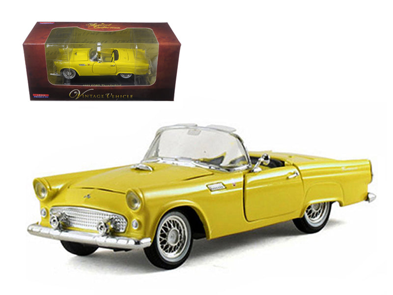 1955 Ford Thunderbird Convertible Yellow 1/32 Diecast by Arko Products