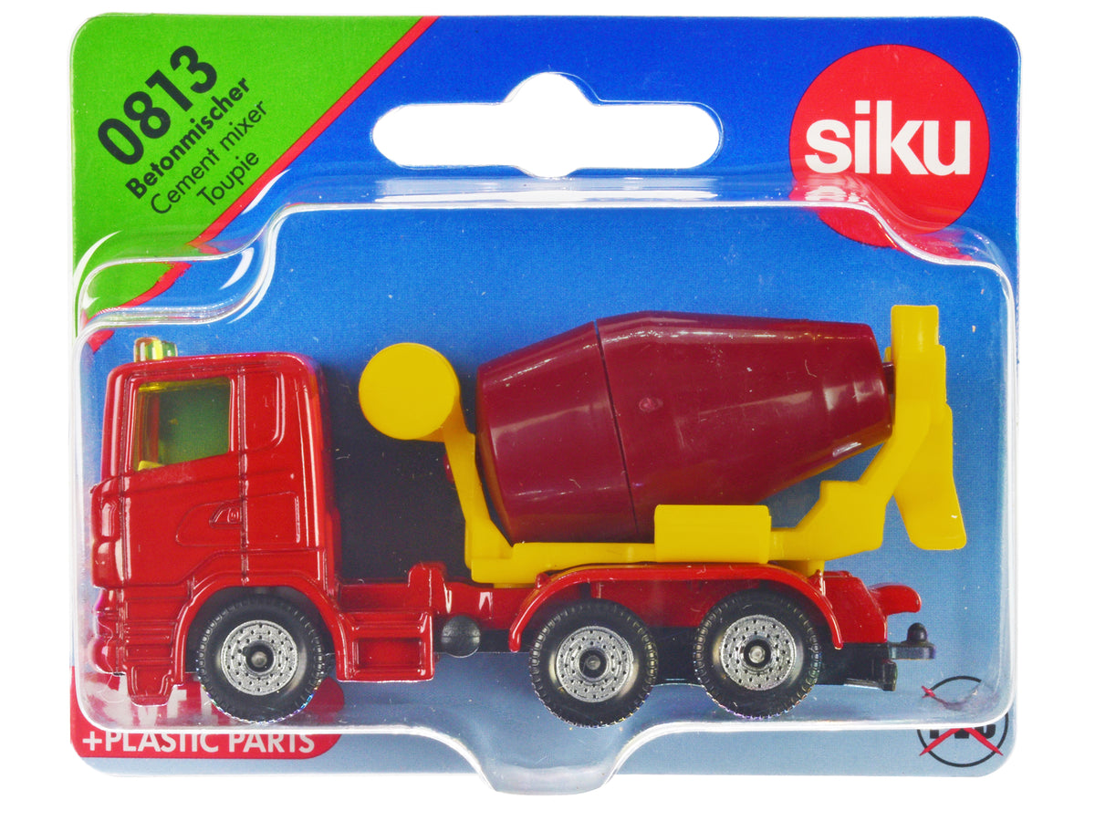 Cement Mixer Red and Yellow Diecast by Siku