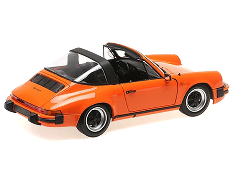 1983 Porsche 911 Carrera Targa 3.2 Orange 1/18 Diecast by Minichamps