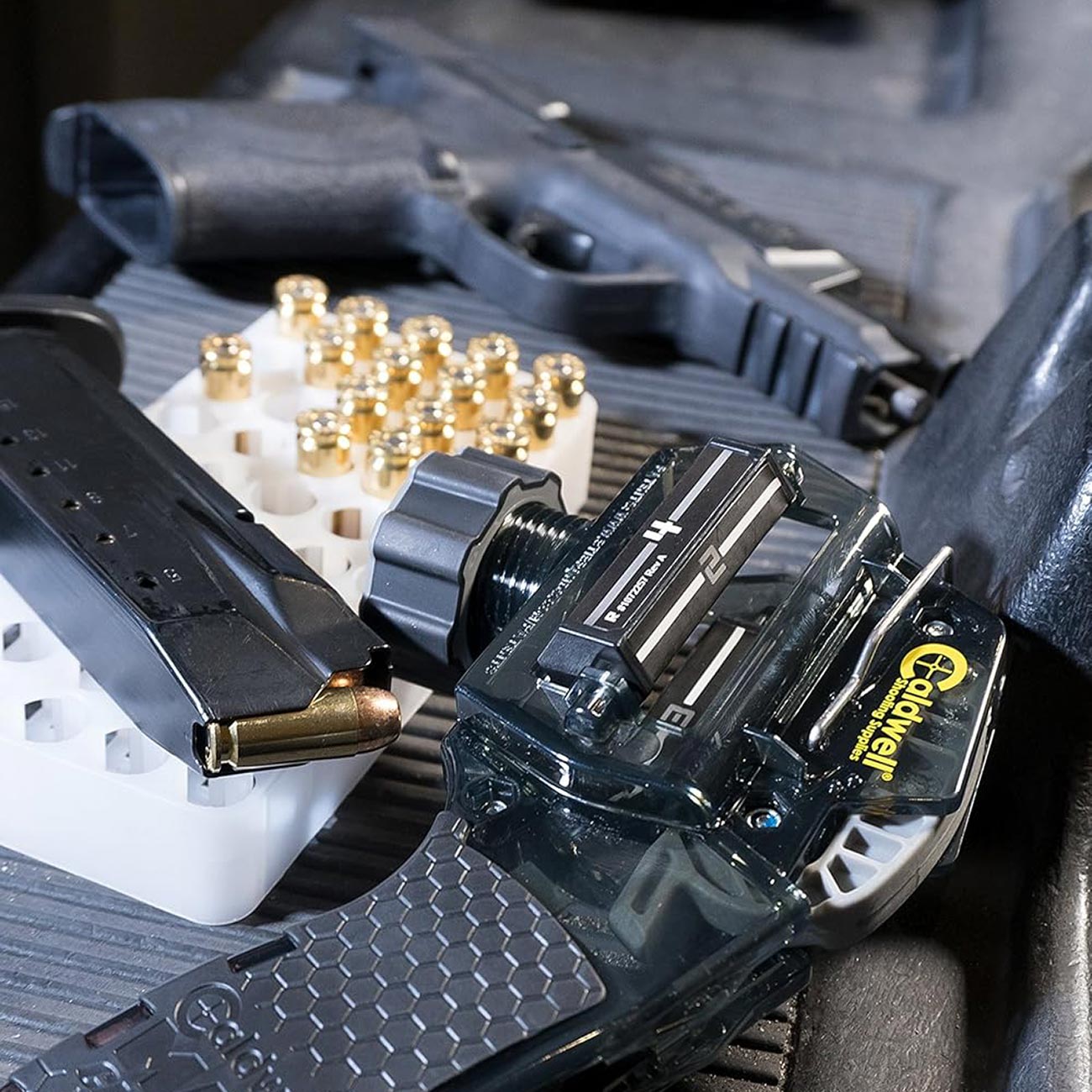 Caldwell Mag Charger Universal Pistol Loader with Adjustable Magazine Setting a