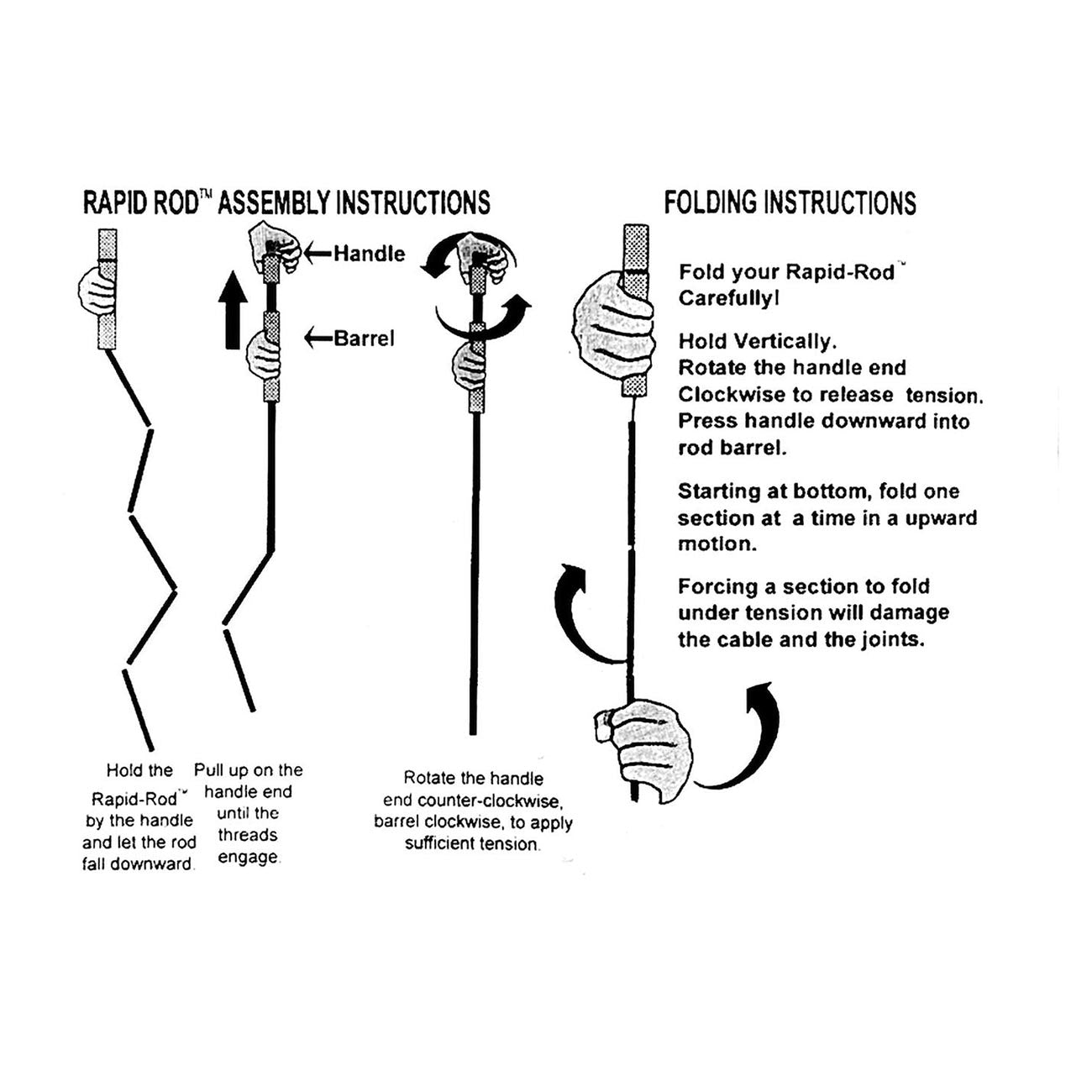 Atsko Rapid Rod 26" Collapsible Gun Cleaning Rod with Nylon Case and 5 Jags