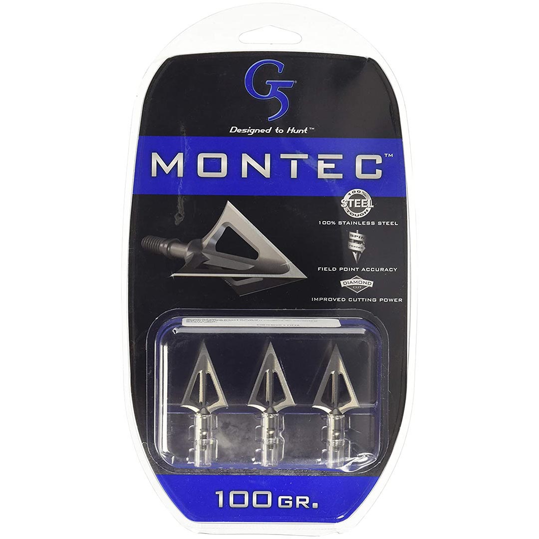 G5 Outdoors Montec Broadhead - 100 grain (3-Pack)