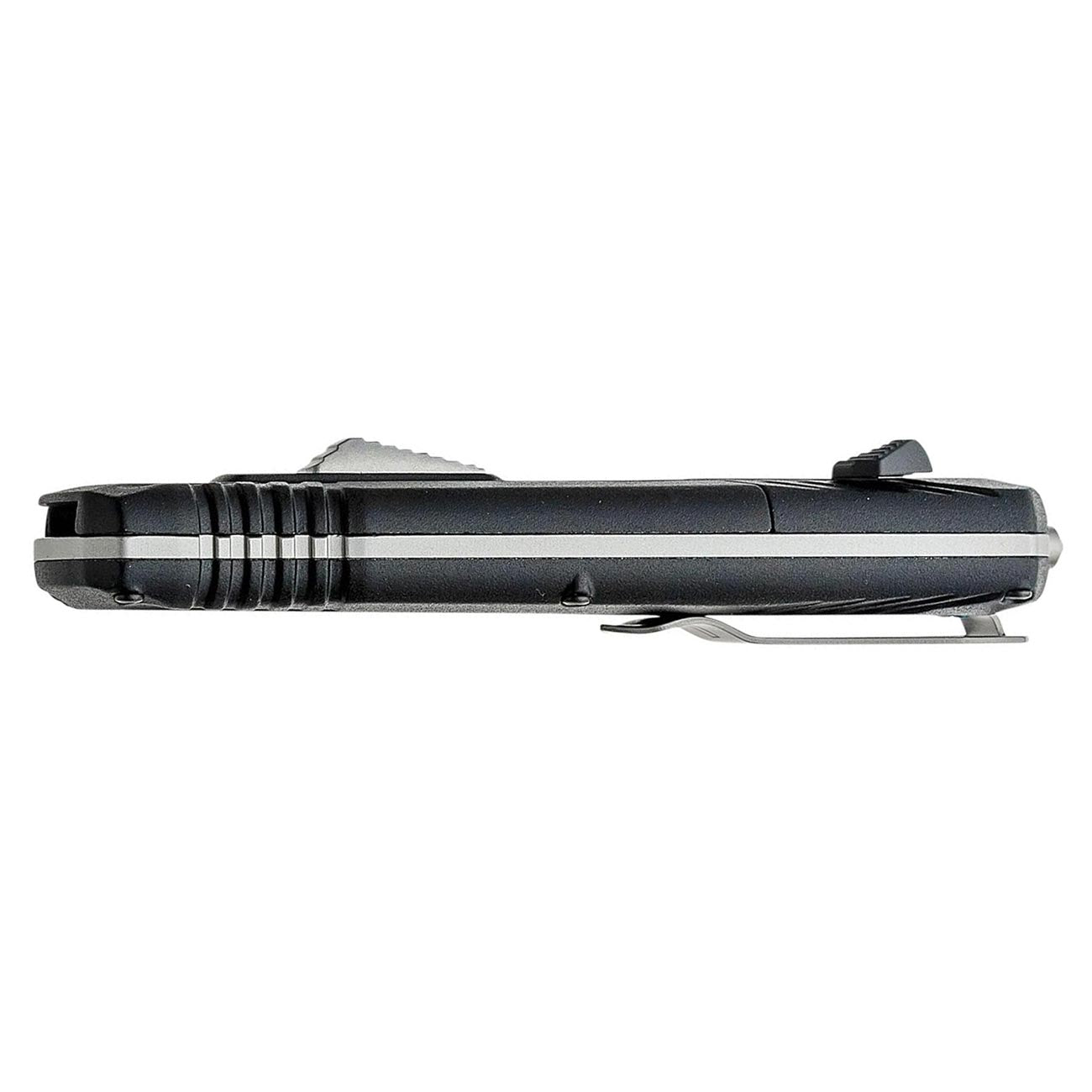 M&P Spear Point 3.5″ OTF Spring Assisted Open Knife (Black/Gray)