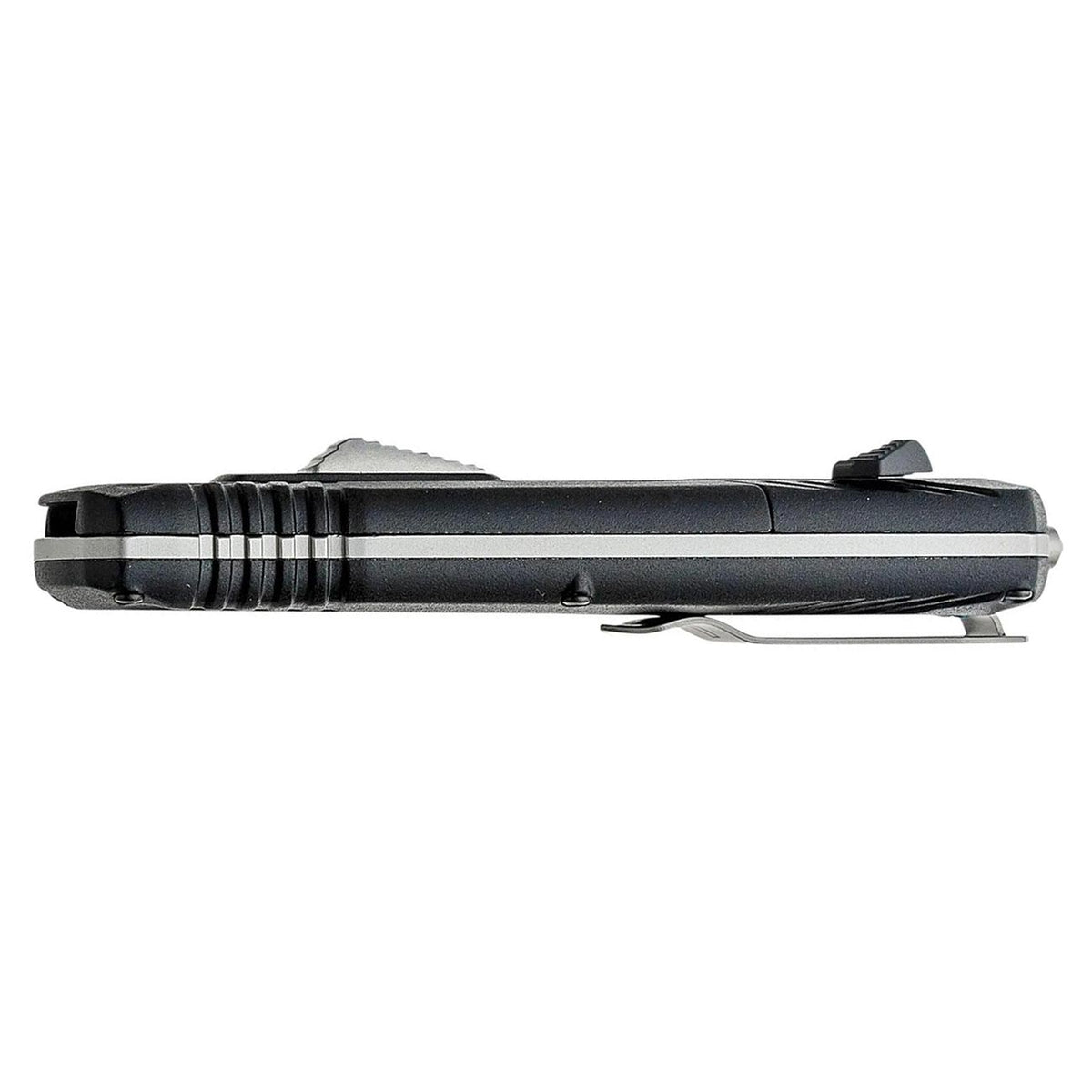 M&P Spear Point 3.5″ OTF Spring Assisted Open Knife (Black/Gray)