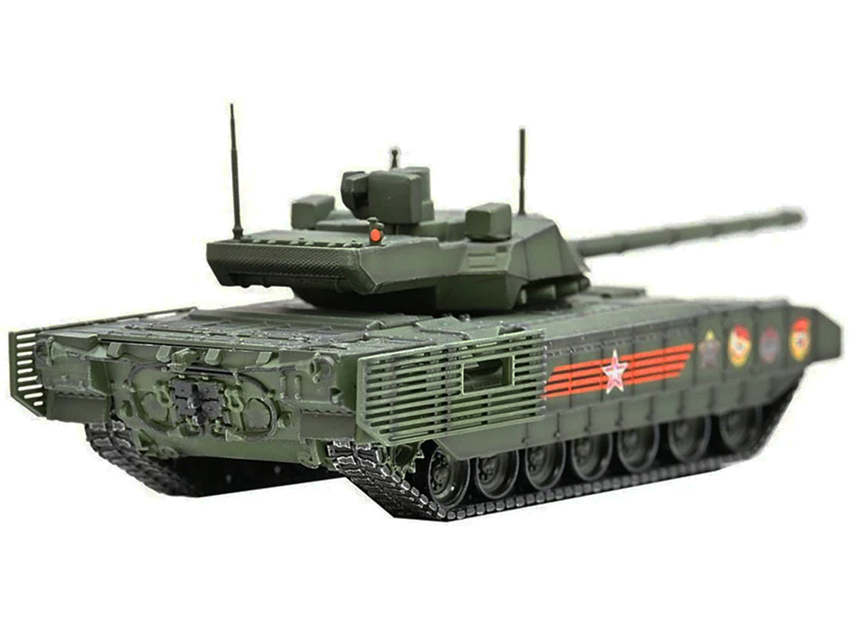 Russian T14 Armata MBT Green Camouflage "Armor Premium" Series 1/72 Diecast