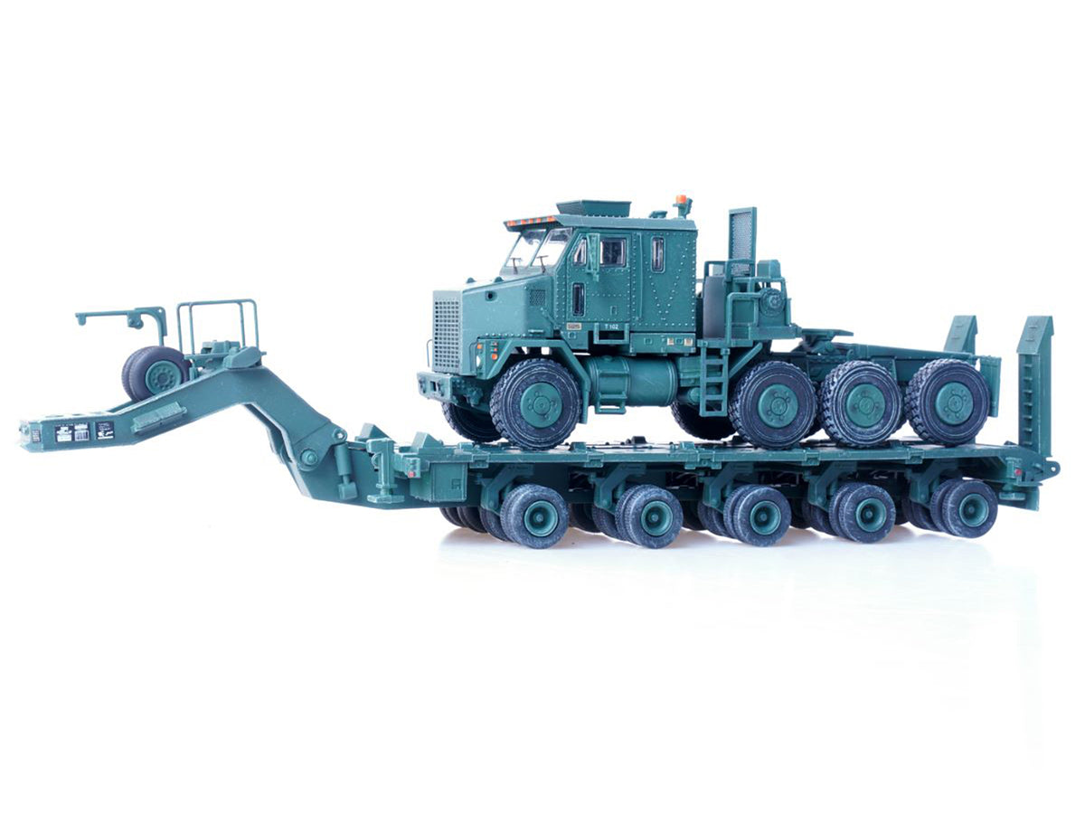 M1070 Heavy Equipment Transporter Army Green "Armor Premium" Series 1/72 Diecast