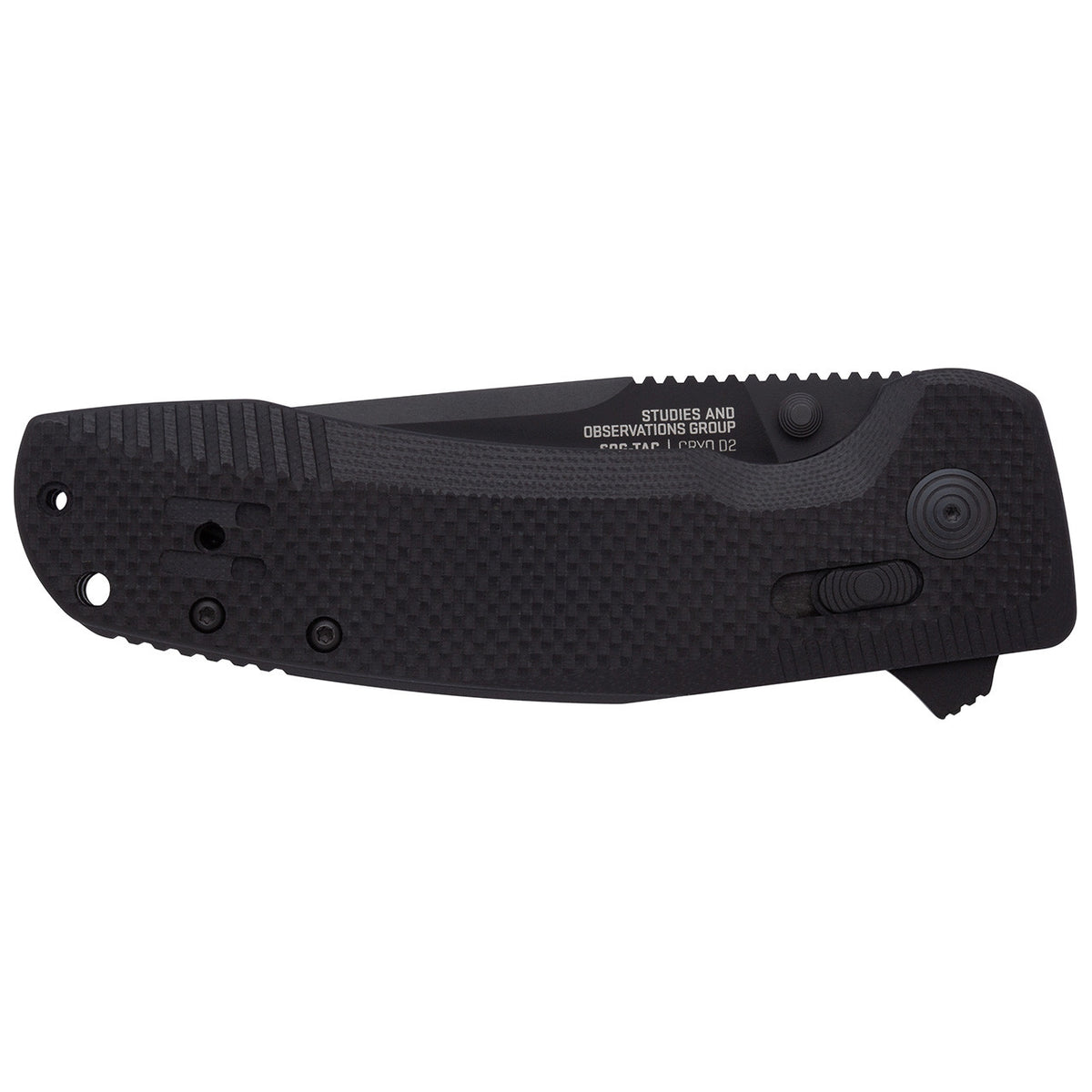 SOG SOG-TAC XR Serrated 3.39" Folding Pocket Knife (Blackout)