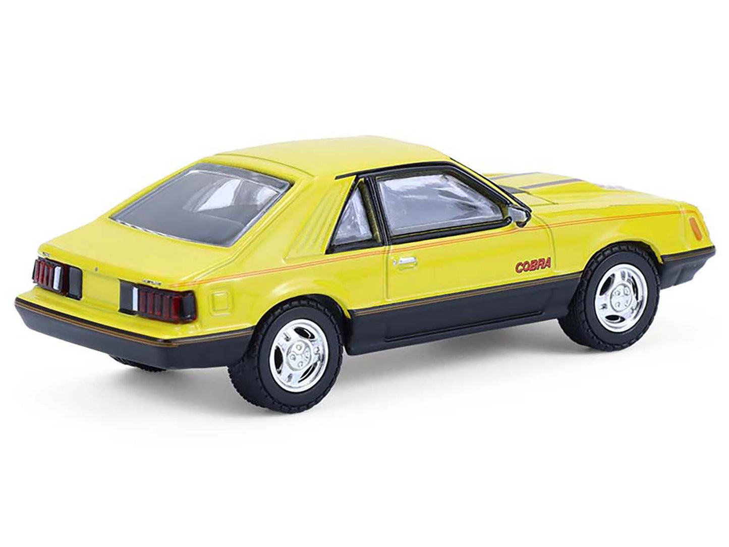 GreenLight 1979 Ford Mustang Cobra Fastback Bright Yellow with Good Graphics "GreenLight Muscle" Series 30 1/64 Diecast Model Car by <h2>1979 Greenlight</h2> <p>High-quality perfect for collectors and
