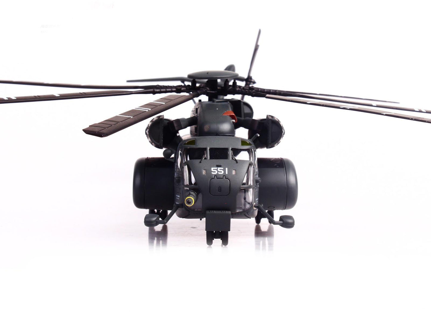 Sikorsky MH-53E Sea Dragon Helicopter "United States Navy Vanguard Tail Number 551" Dark Gray 1/72 Diecast Model by Panzerkampf