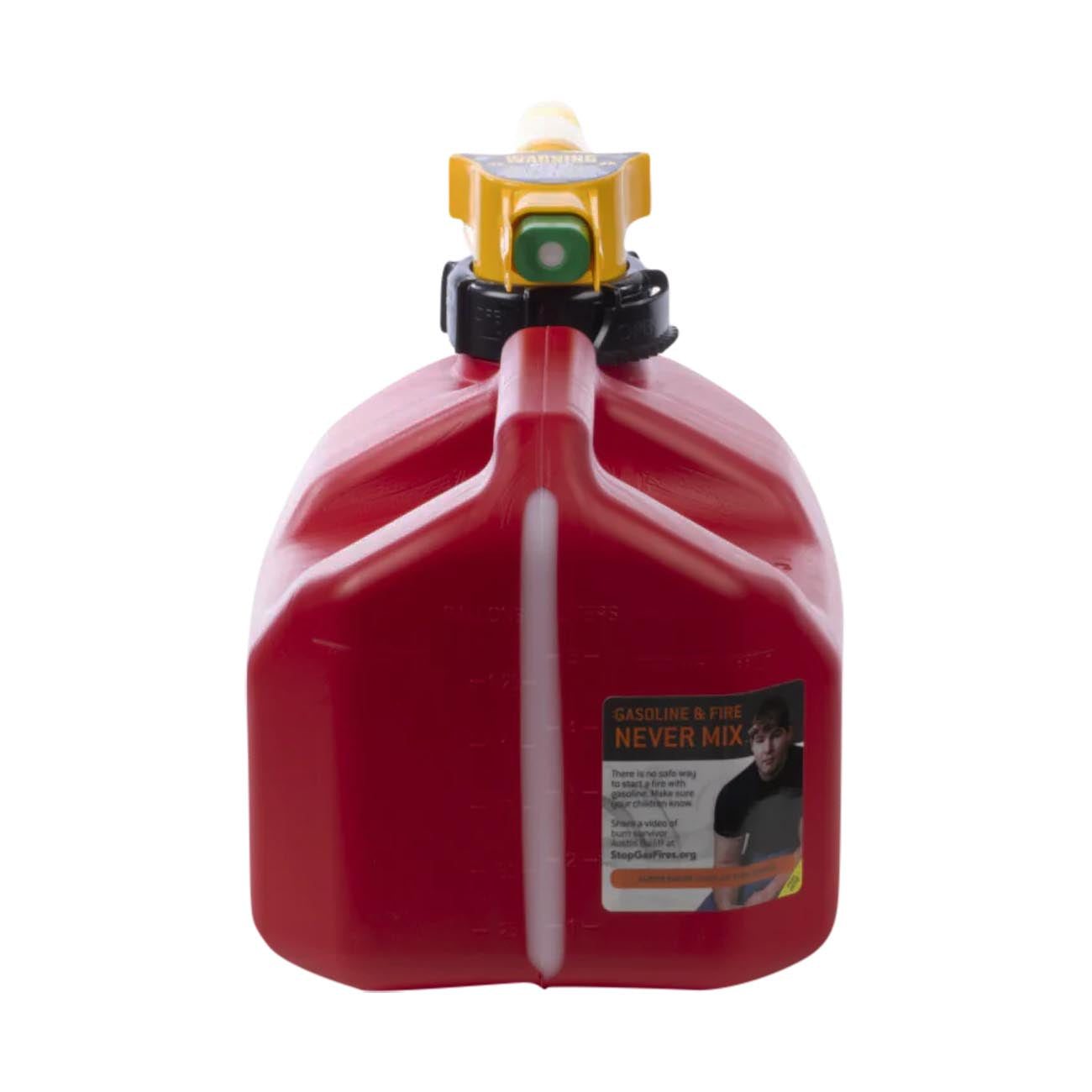 No-Spill 1.25-Gallon Gas Can Red with ViewStripe Stripe