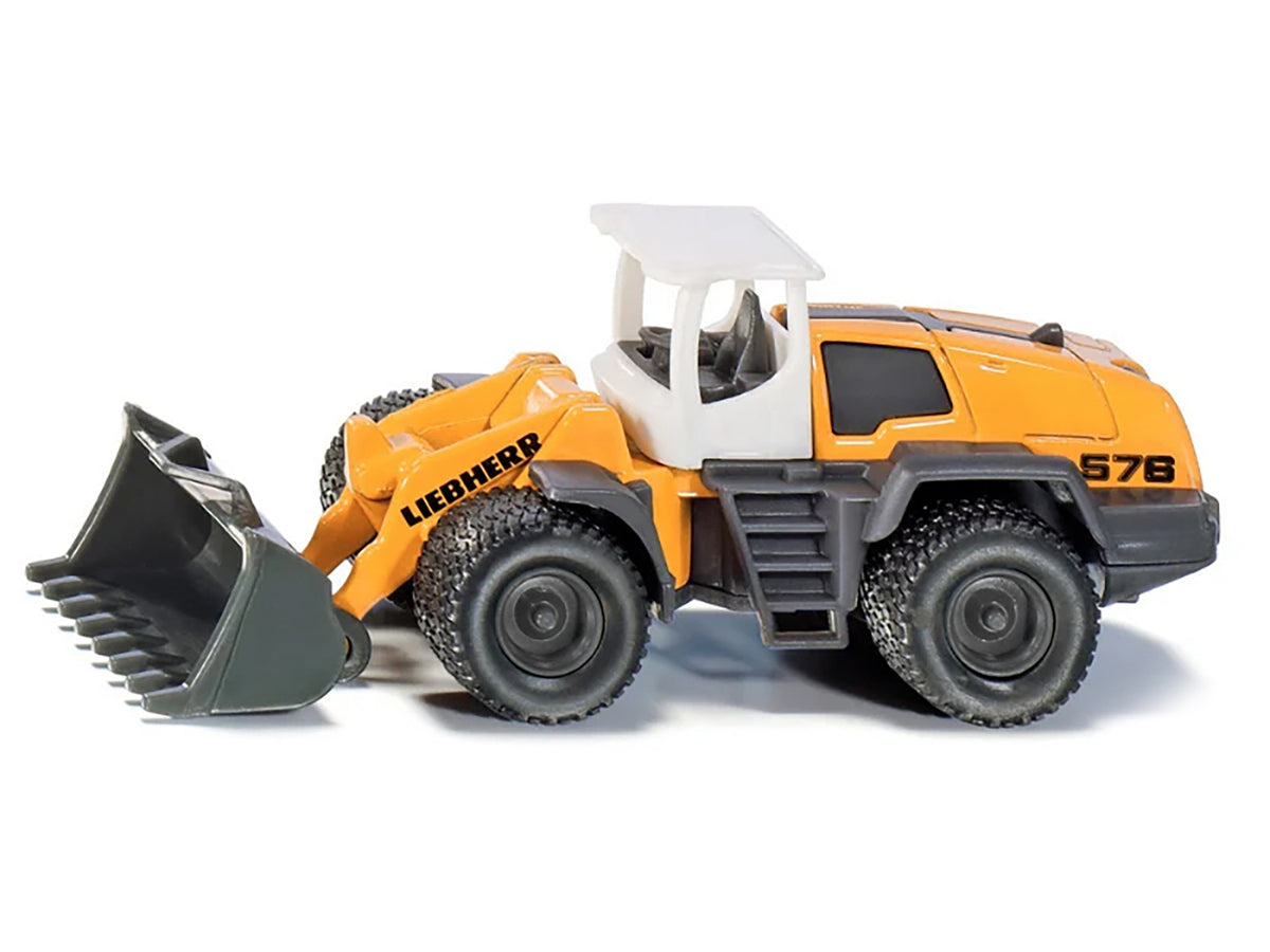 Liebherr 576 Wheel Loader Yellow with White Top Diecast by Siku