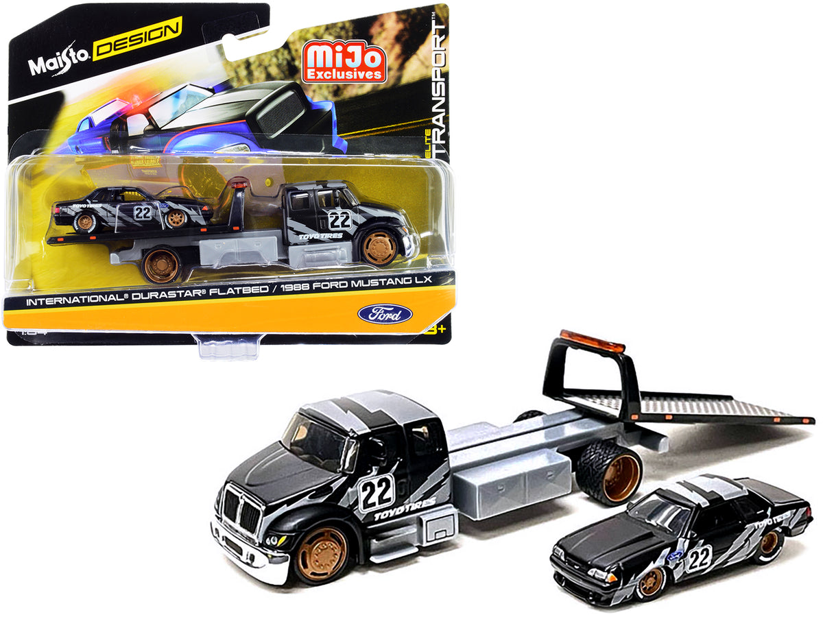 International DuraStar Flatbed Truck #22 1988 Ford 1/64 Diecast Model - Maisto