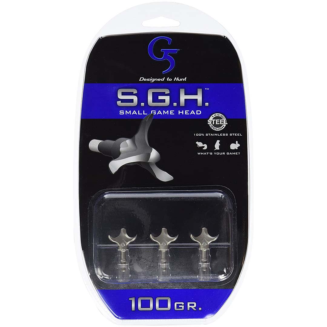G5 Outdoors "SGH" Small Game Head Broadheads - 100 Grain (3-Pack)