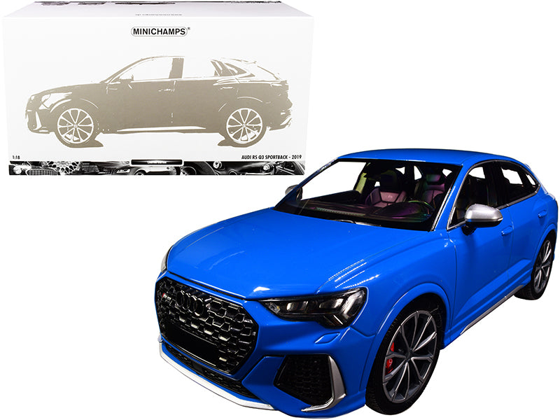 2019 Audi RS Q3 Sportback Blue Limited Ed. 240 pcs 1/18 Diecast by Minichamps