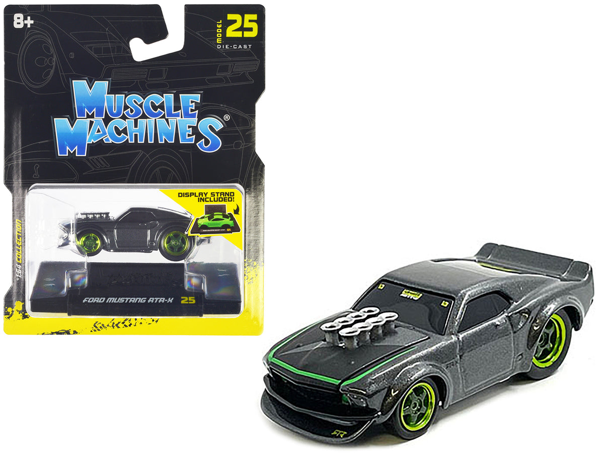 Ford Mustang RTR-X Gray Metallic 1/64 Diecast by Muscle Machines