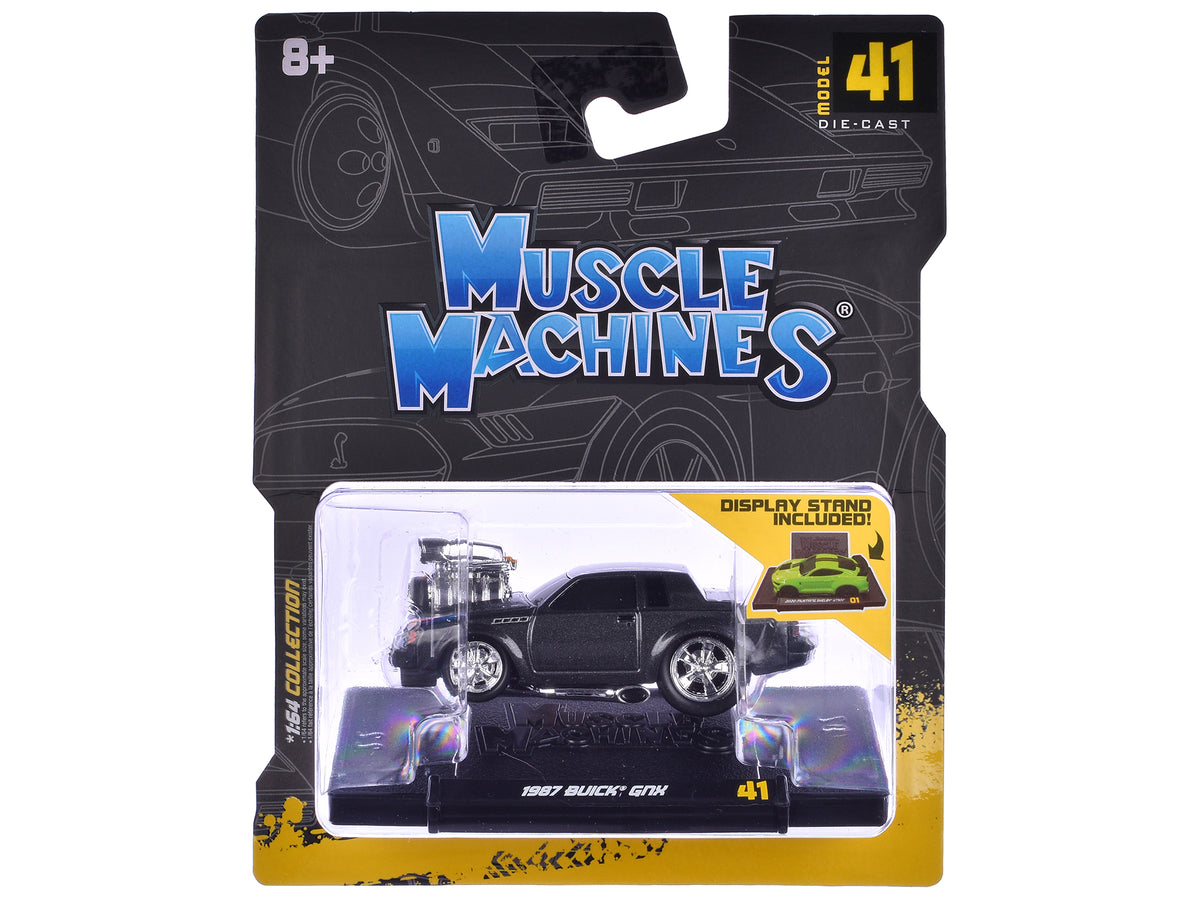 1987 Buick GNX Black Metallic 1/64 Diecast by Muscle Machines