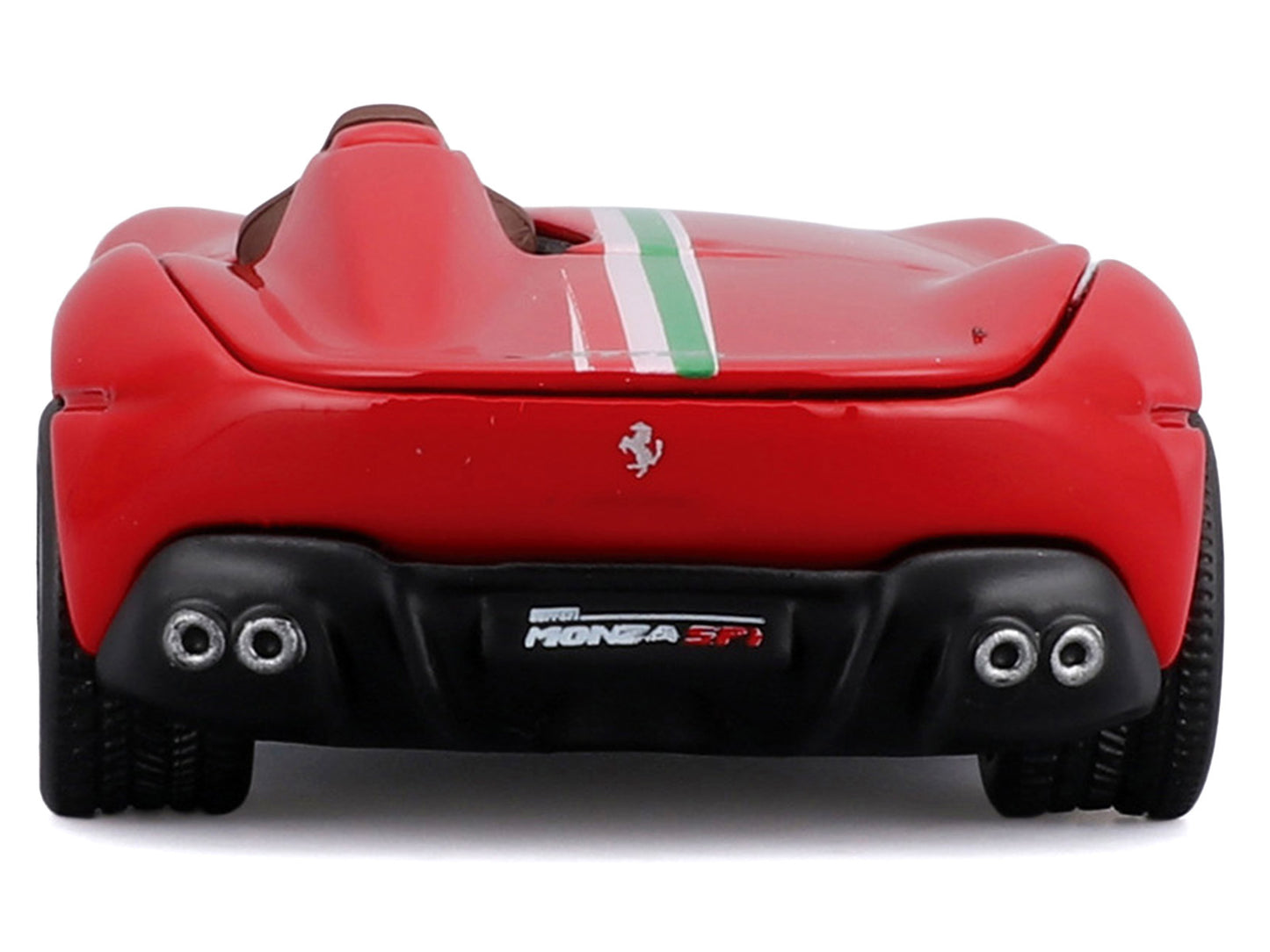 Ferrari Monza SP1 Red with Italian Flag Stripes "Speed Icons" Series 1/64 Diecast Model Car by Maisto