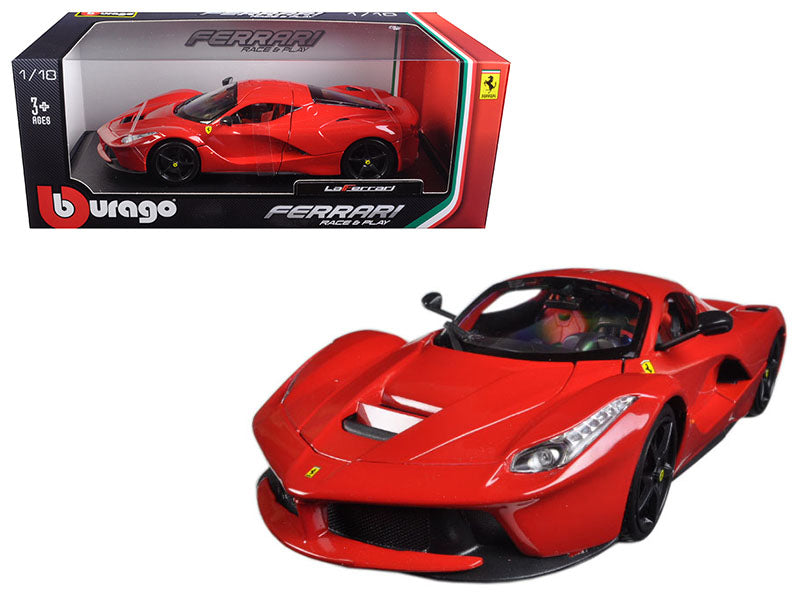 Ferrari LaFerrari F70 Red with Black Wheels 1/18 Diecast Model Car - Bburago