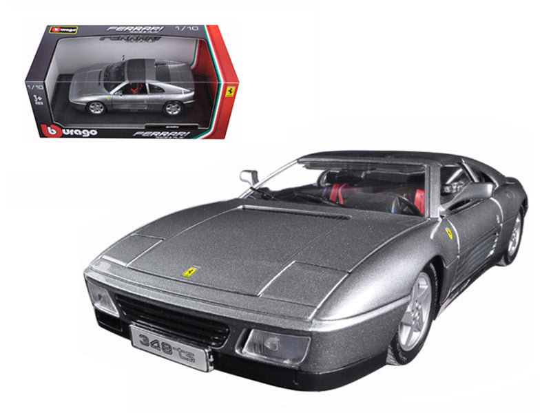 Ferrari 348 TS Grey 1/18 Diecast Model Car - Bburago