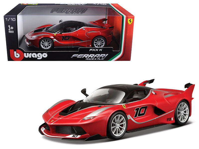 Ferrari FXX-K #10 Red 1/18 Diecast Model Car - Bburago