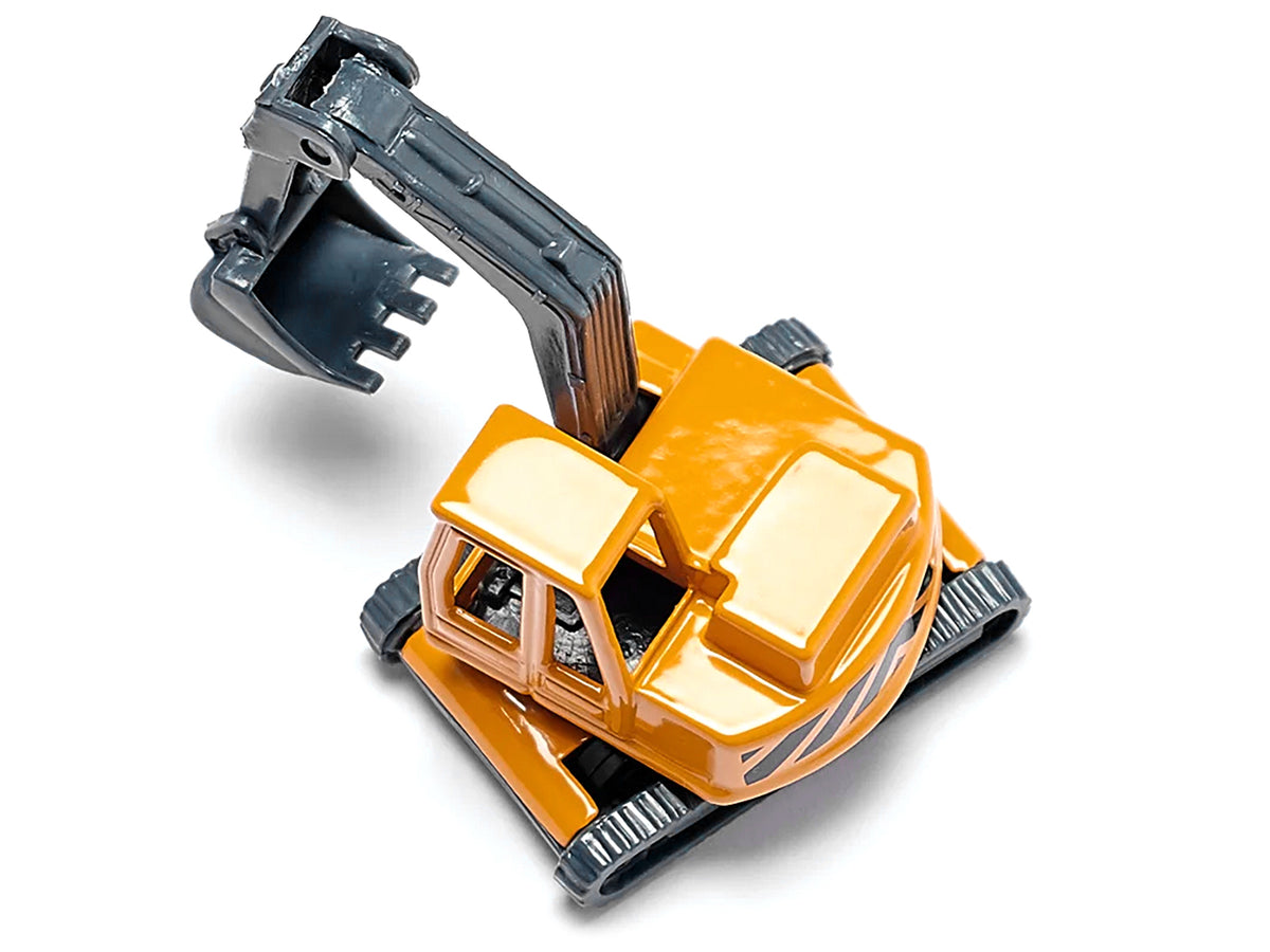 Truck with Low Loader Trailer and Excavator Yellow Diecast by Siku