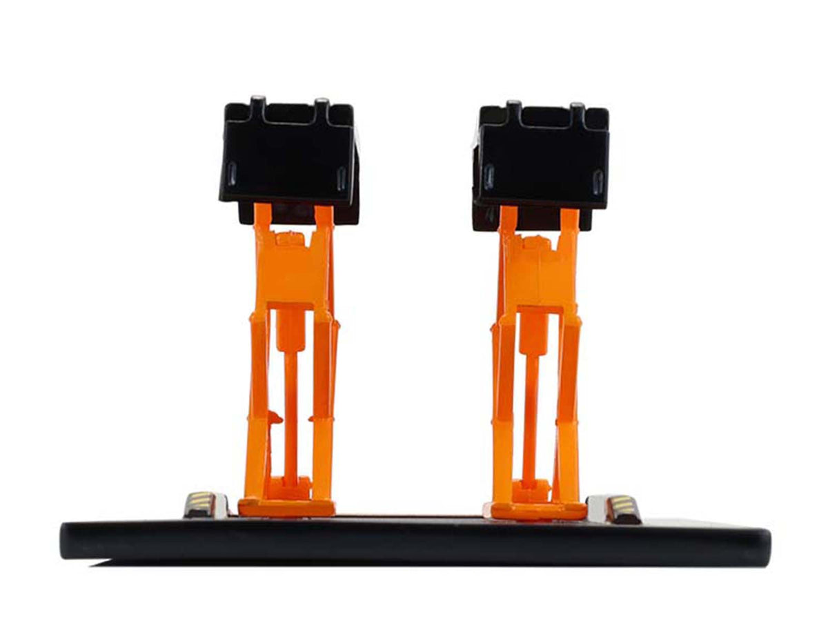 Automotive Double Scissor Lift Black and Orange "Double Scissor Lifts" Series 2 1/64 Diecast Model by Greenlight