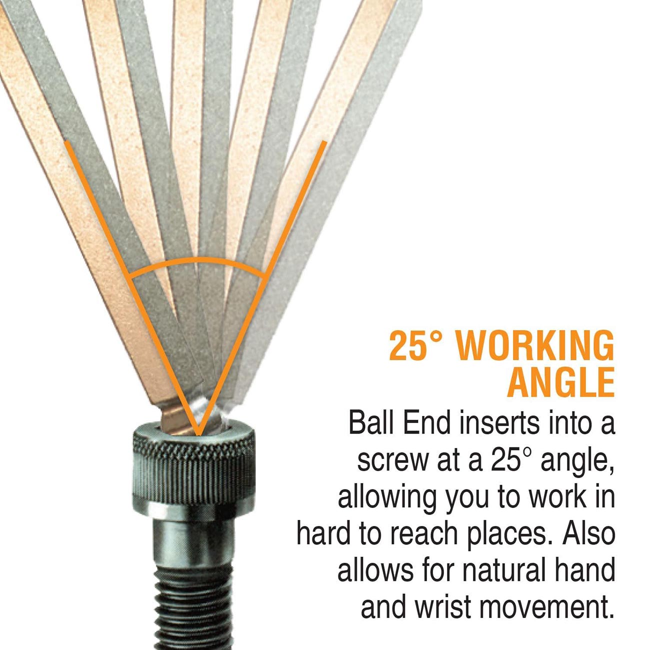 Bondhus Balldriver Stubby Metric Ball End HEX L-Keys: 1.5mm to 6mm (7 Piece)