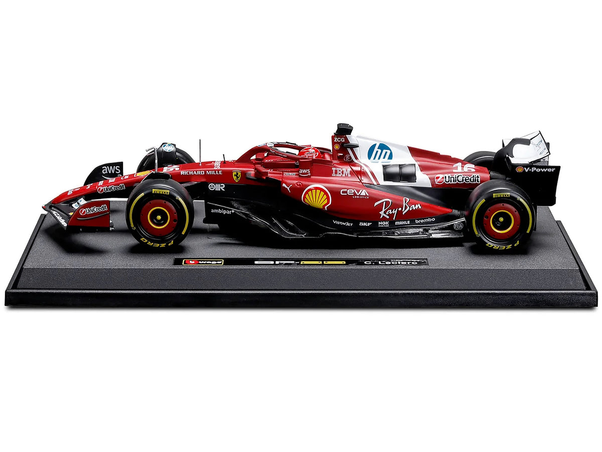 Ferrari SF-25 #16 Charles Leclerc Formula One 1/18 Diecast Model Car - Bburago