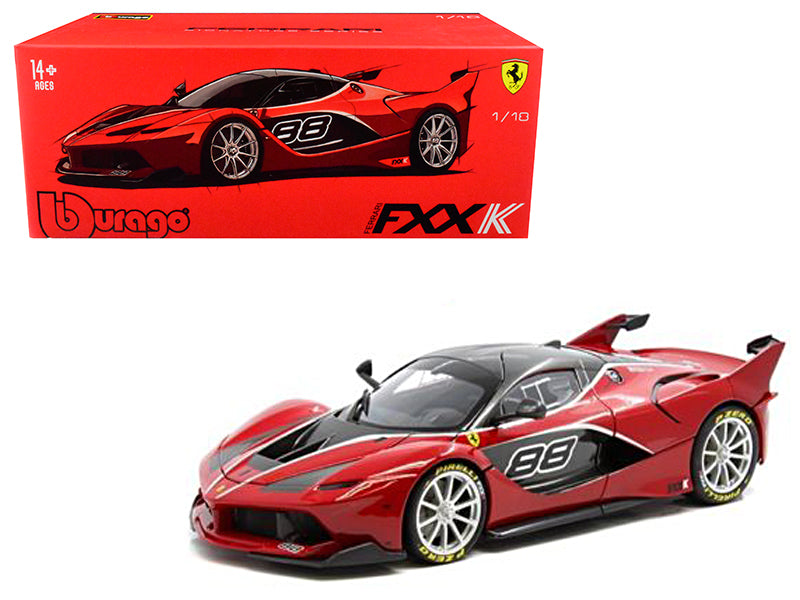Ferrari FXX-K #88 Red "Signature Series" 1/18 Diecast Model Car - Bburago