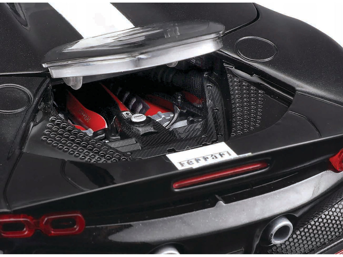 Ferrari SF90 Spider Assetto Fiorano Black 1/18 Diecast Model Car - Bburago