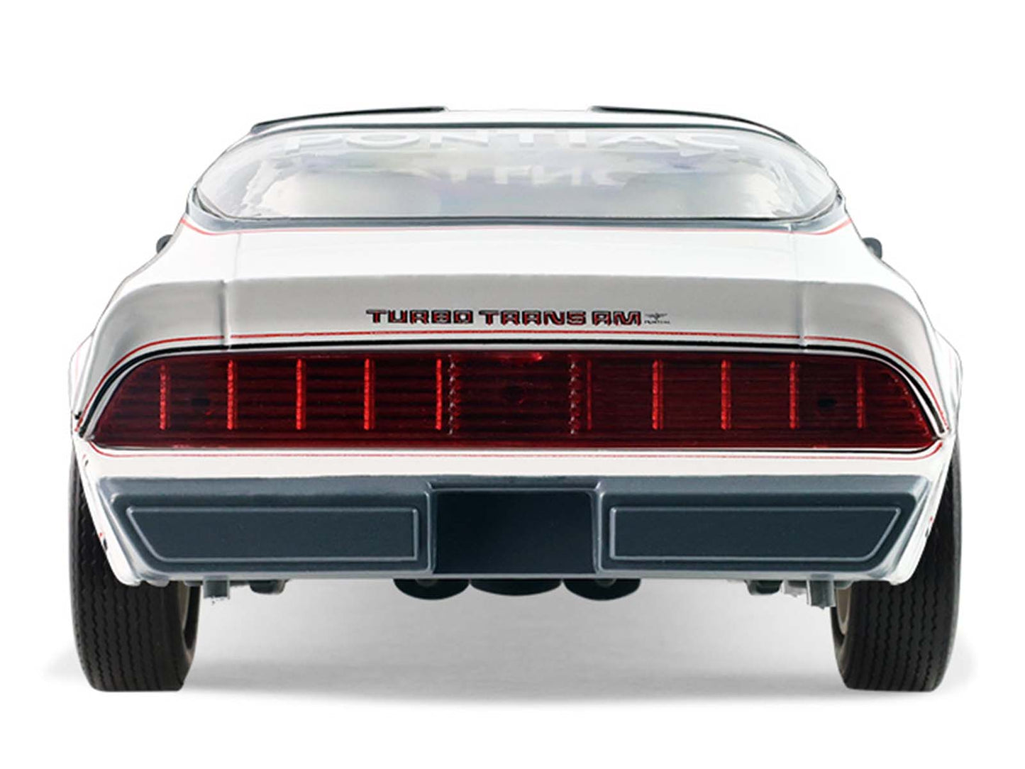 GreenLight 1980 Pontiac Firebird Trans Am T/A "Official Pace Car 58th Annual Pikes Peak Auto Hill Climb" White with Gray Top and Hood Graphics Interior 1/24 Diecast Model by <h2>1980 Greenlight</h2> <