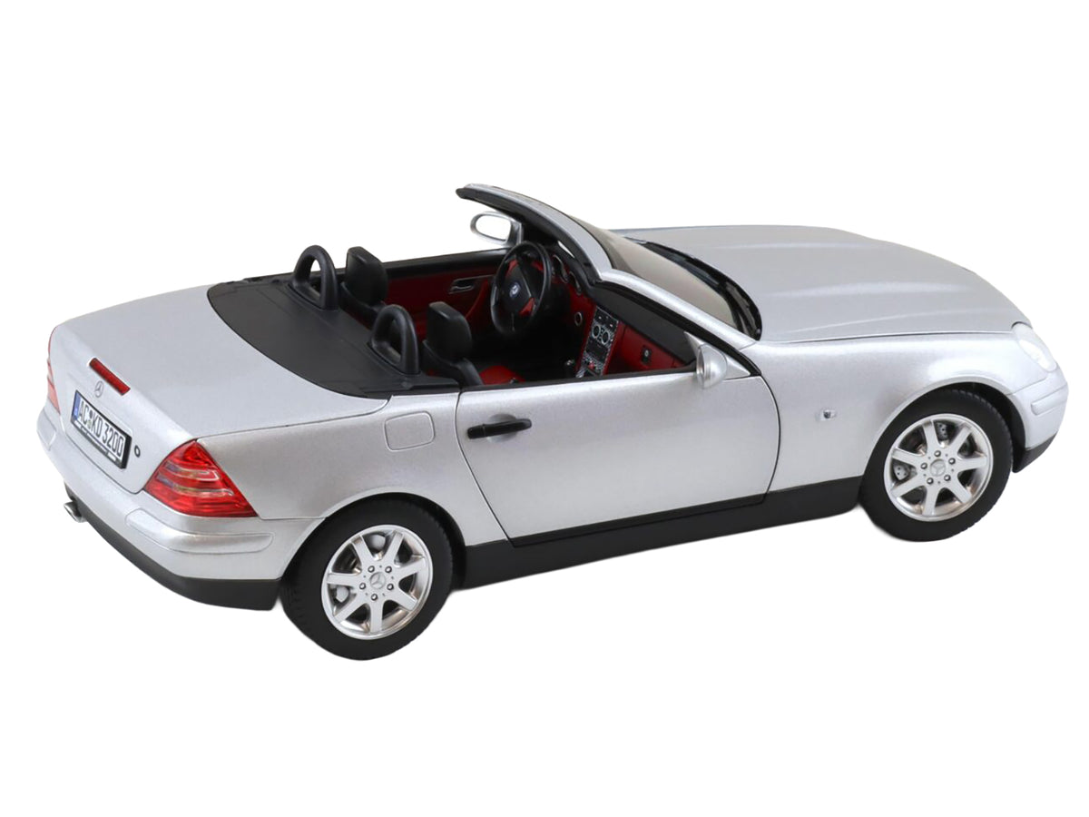 1996 Mercedes-Benz SLK Convertible Brilliant Silver Metallic 1/18 Diecast