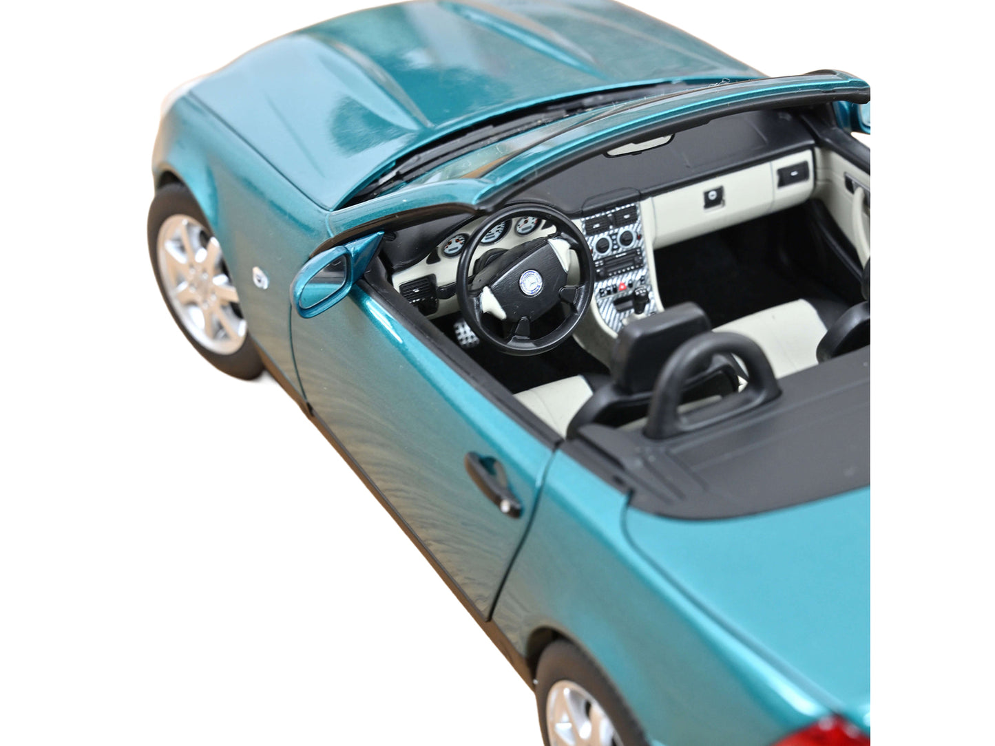 1996 Mercedes-Benz SLK Convertible Vivianit Green Metallic 1/18 Diecast Model Car by Norev