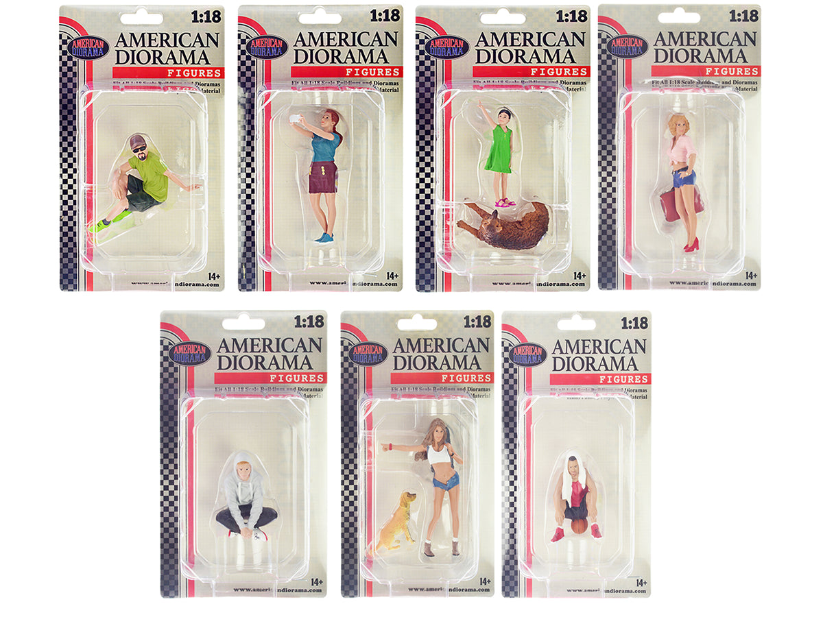 "Figure18 Series 1" 9 piece Figure Set for 1/18 Scale Models - American Diorama