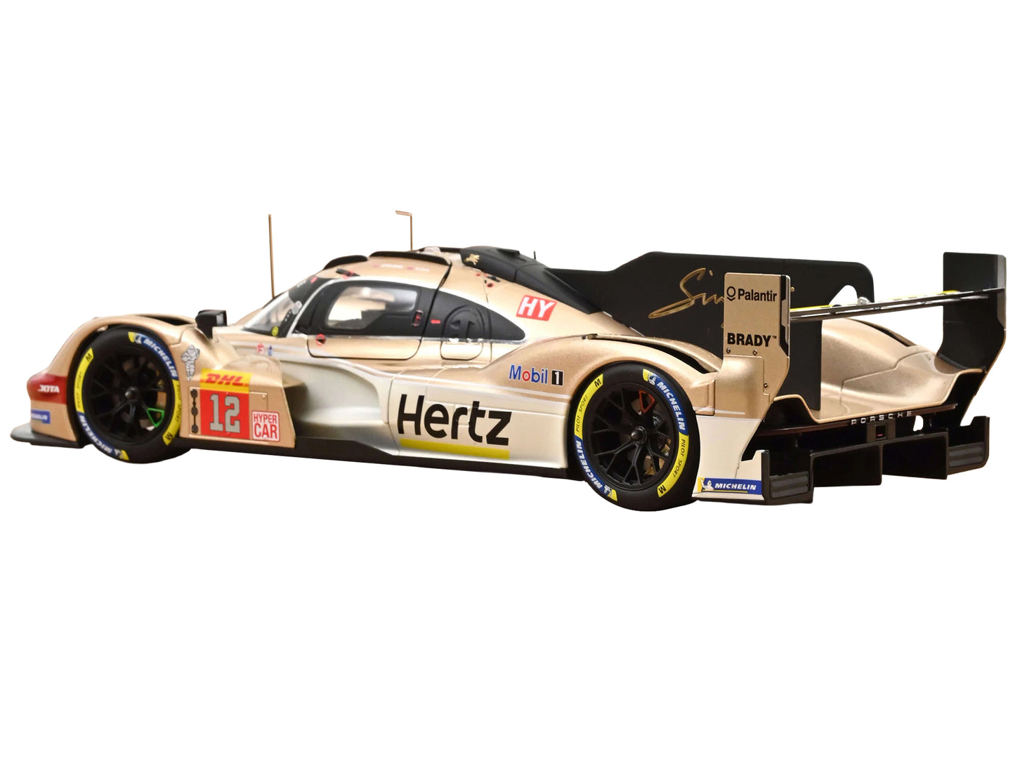 Porsche 963 #12 Callum Ilott - Will Stevens "Hertz Team Jota" Winner "6 Hours of Spa-Francorchamps" (2024) 1/18 Diecast Model Car by Norev