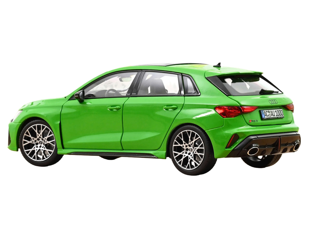 2025 Audi RS 3 Kyalami Green with Moonroof 1/18 Diecast by Norev