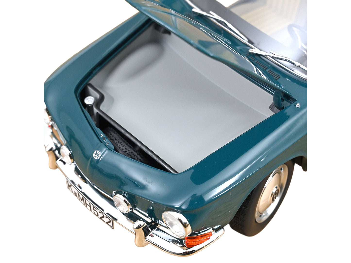 1963 Volkswagen Karmann Ghia 1500 Smaragd Green 1/18 Diecast Model Car by Norev