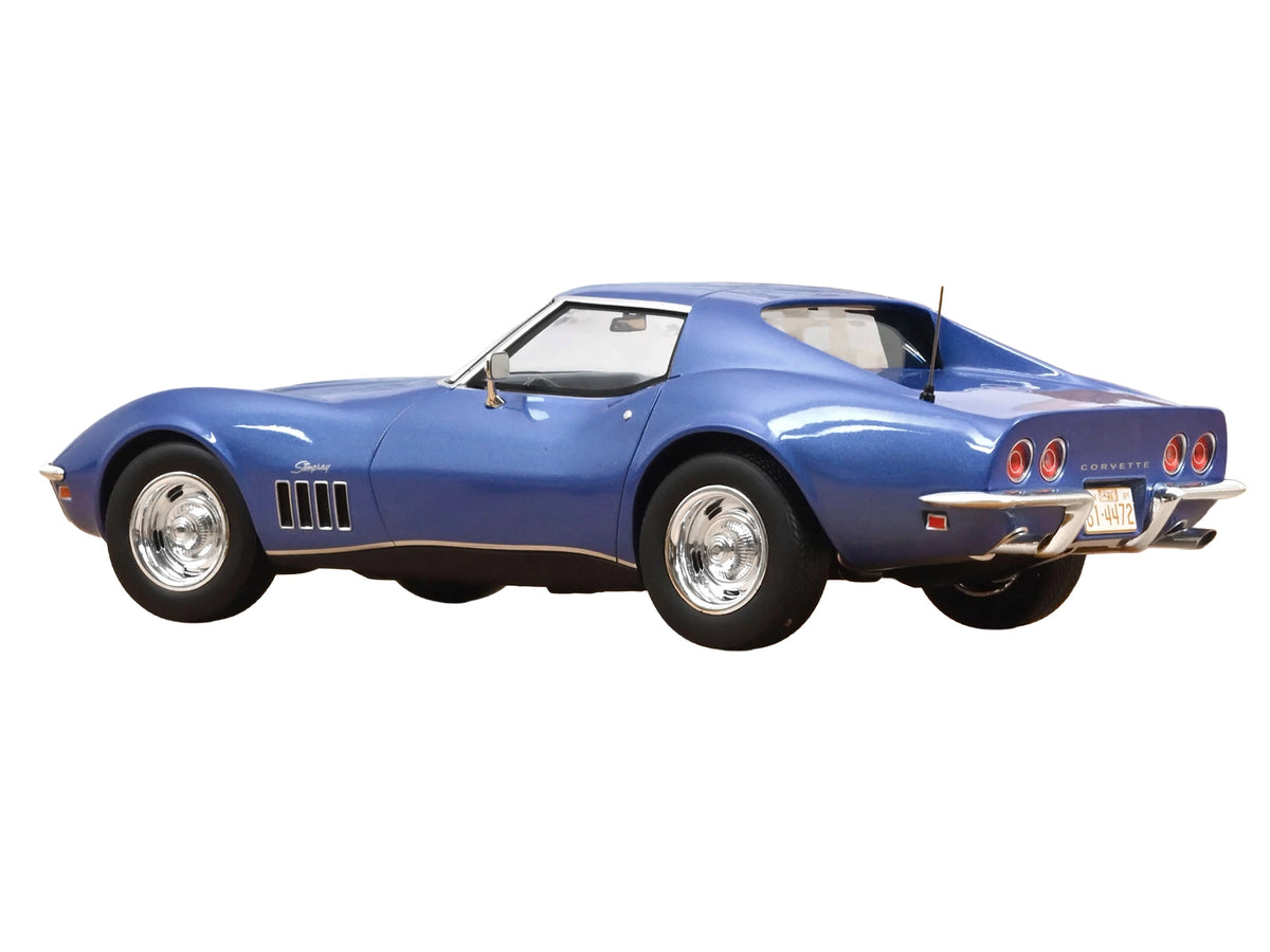 1969 Chevrolet Corvette Coupe Le Mans Blue Metallic Blue Interior 1/18 Diecast