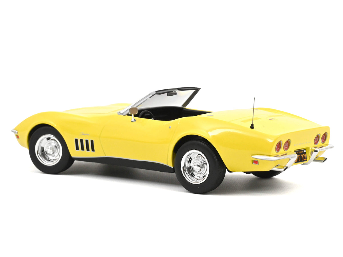 1969 Chevrolet Corvette Cabriolet Daytona Yellow 1/18 Diecast by Norev
