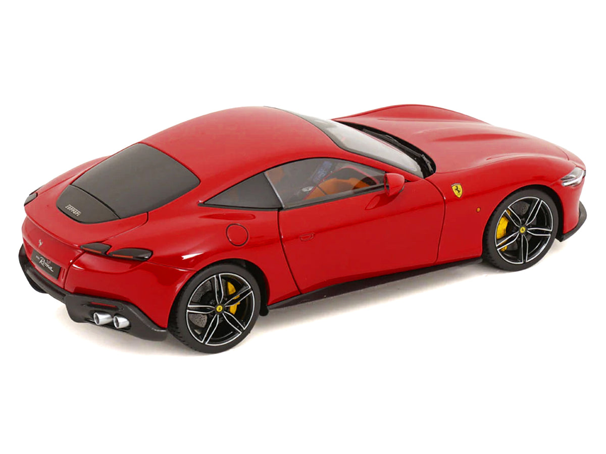 2019 Ferrari Roma Red with Orange Interior 1/18 Diecast Model Car by Polistil